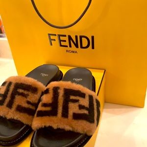 Fendi Fur Slides size 36 in women’s
